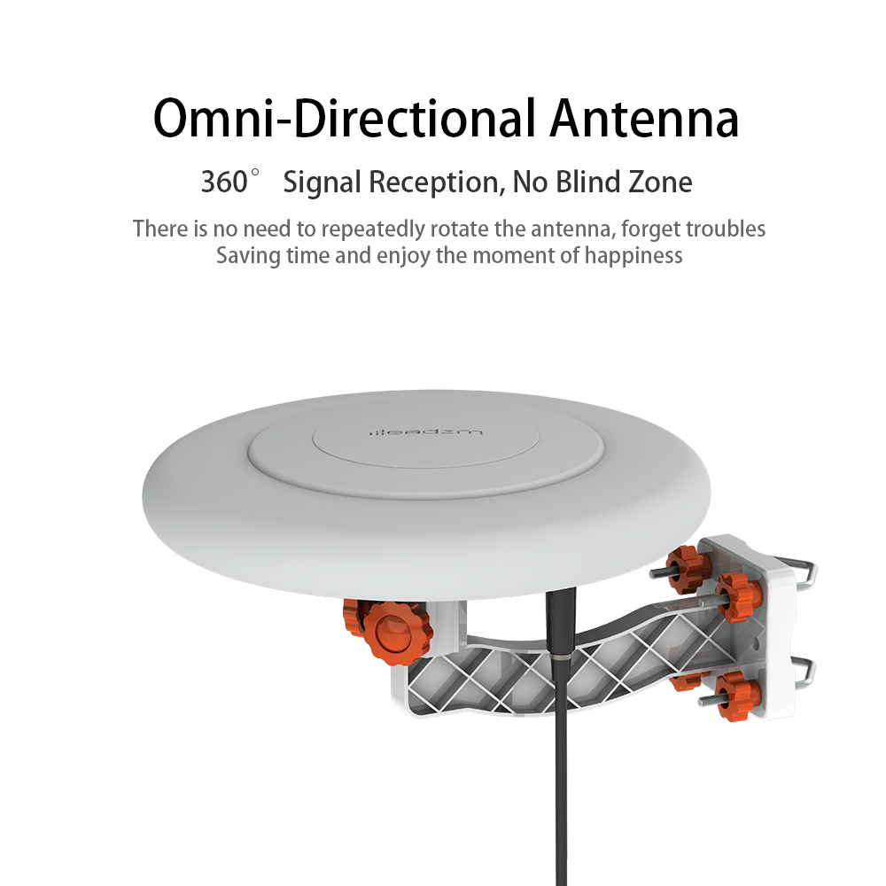 TA-A1 360 Degree Steering TV Antenna UV Dual Band 47-860 MHz 15-18dB HD Outdoor – TV antennas