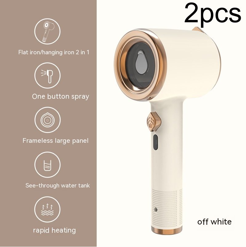 Mini Portable Handheld Garment Steamer Fabric Steam Iron For Clothes Travel Home Appliances Vertical US Plug Ironing Machine – Beige
