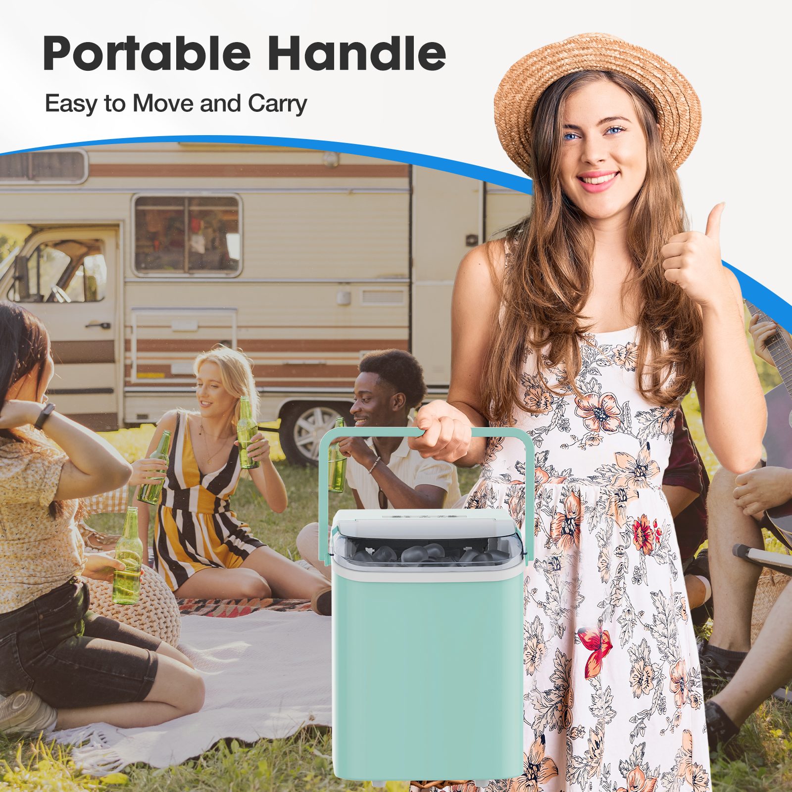 Portable Ice Maker-Special Reminder- Do Not Use Sugary Drinks, Coffee, Or Other Colored Beverages In The Ice Maker To Avoid Pump Clogging And Internal Staining. – view 8