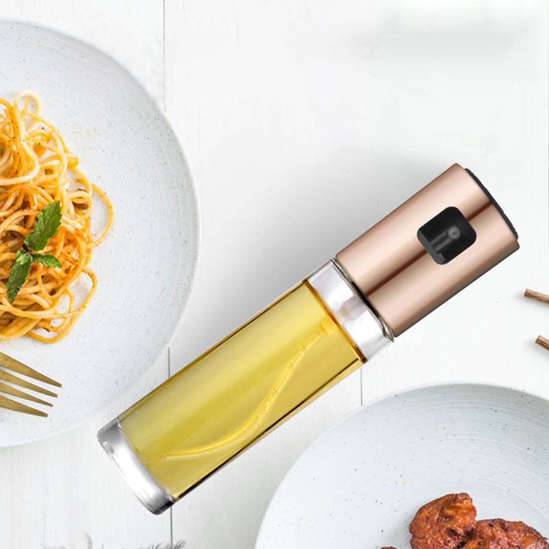 BBQ Healthy Kitchen Cooking Oil Vinegar Spray Bottle Push Type Oil Spray BottlePump Oil Tank Leakproof BBQ Sprayer BBQ Tools Kitchen Gadgets – view 6