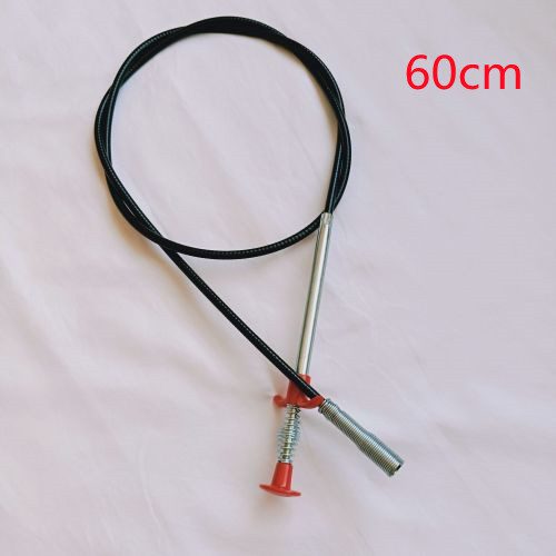 60CM Sewer Dredger Spring Pipe Dredging Tool Household Hair Cleaner Drain Clog Remover Cleaning Tools Household For Kitchen Sink Kitchen Gadgets – Black 60cm
