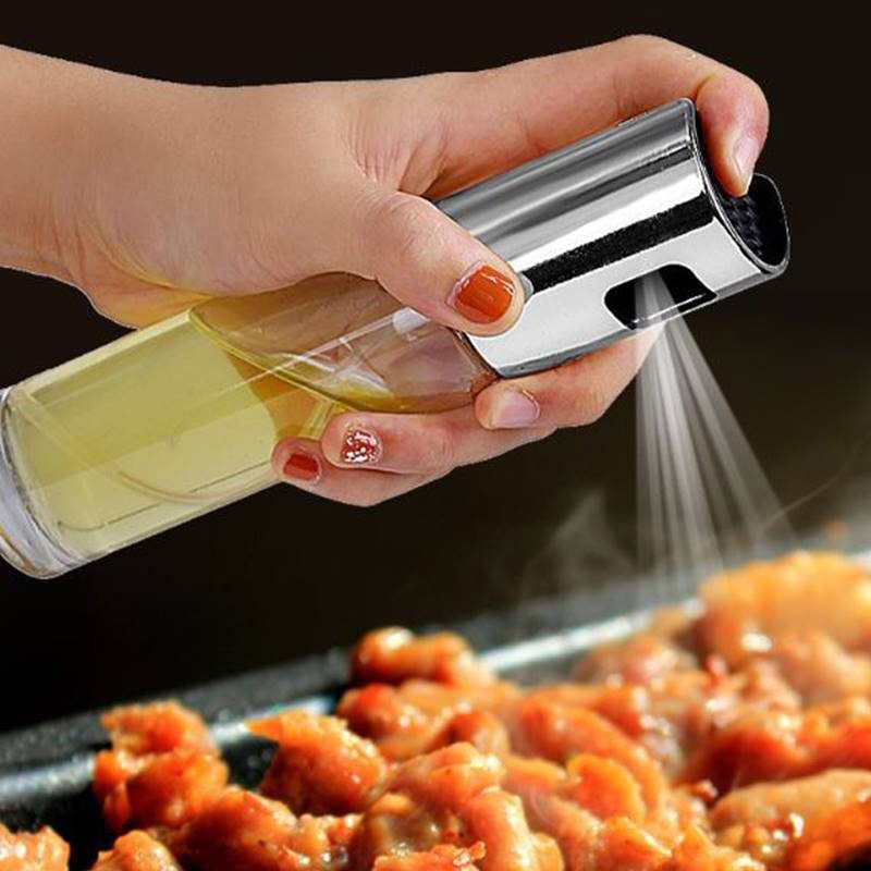 BBQ Healthy Kitchen Cooking Oil Vinegar Spray Bottle Push Type Oil Spray BottlePump Oil Tank Leakproof BBQ Sprayer BBQ Tools Kitchen Gadgets – view 9