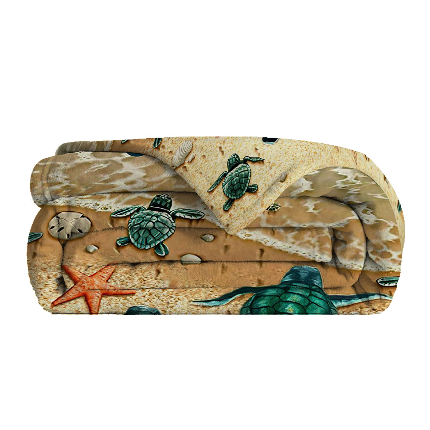 Tropical Baby Sea Turtle Flannel Fleece Blanket 3D Ocean Waves Flannel Soft Plush Throw Blanket Cozy Blankets For Bed Chair Car Sofa Couch Bedroom 150x200cm Temu Can Only Be Self-picked Up – view 10