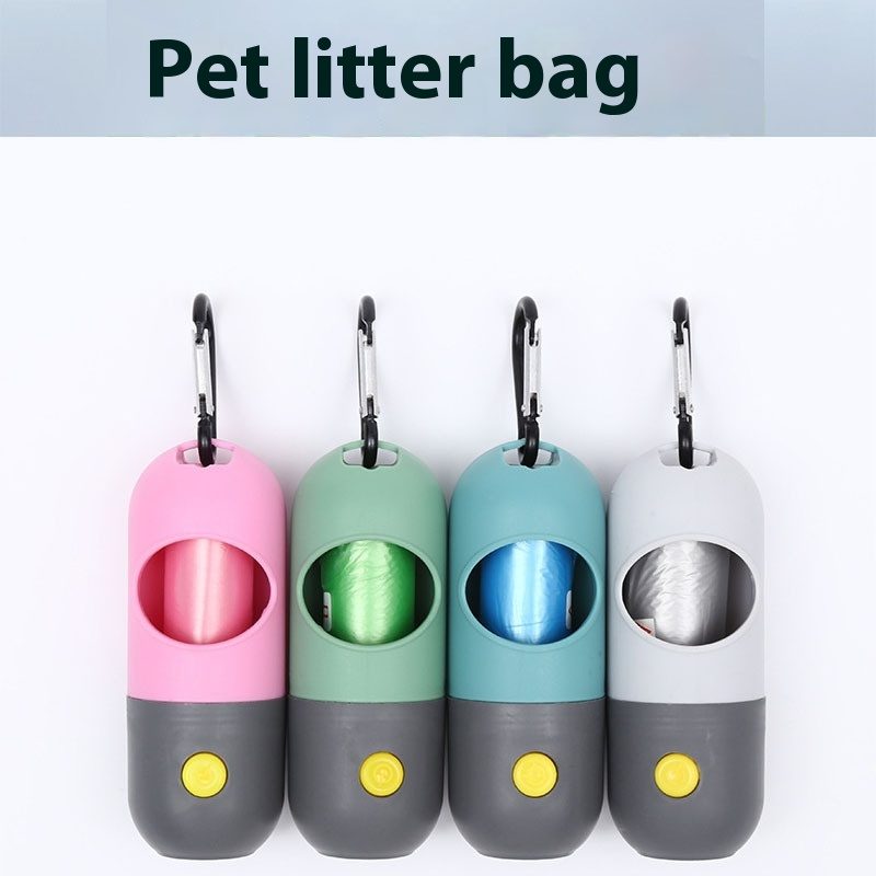 Led Light Pet Waste Bag Dispenser For Dogs Cats Dog Poop Scooper Bags Waste Bags Holder Dispensers Pet Clean Accessories – view 9