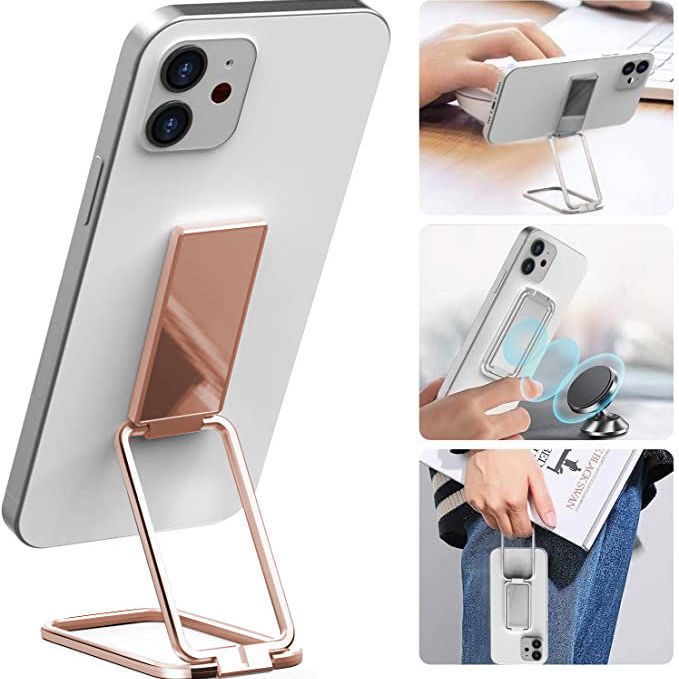 Foldable Mobile Phone Holder Ring Buckle Retractable Desktop CellPhone Stand Car Magnetic Bracket Office Accessories – view 16