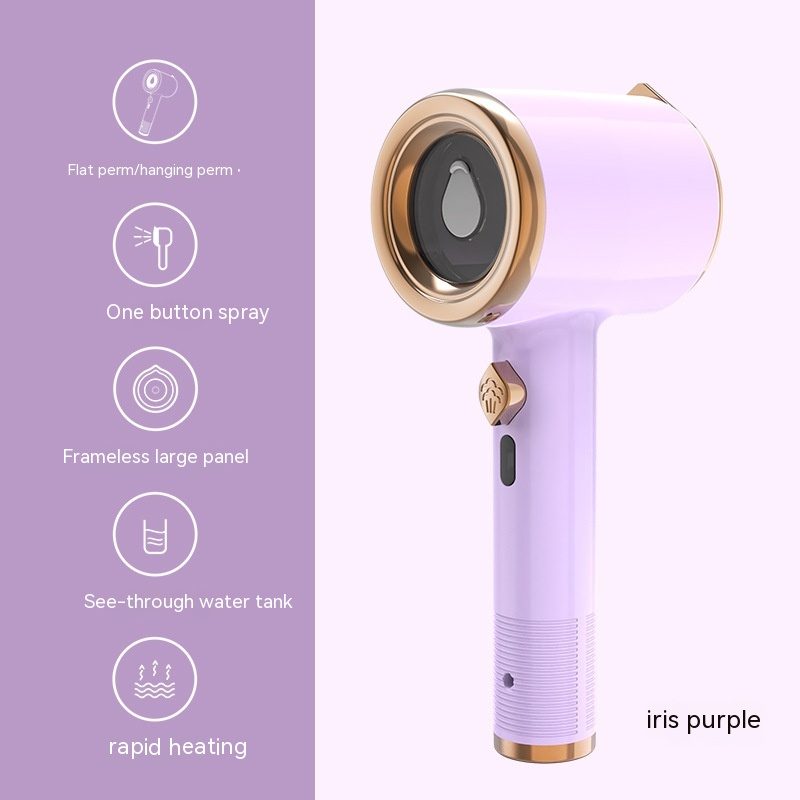 Mini Portable Handheld Garment Steamer Fabric Steam Iron For Clothes Travel Home Appliances Vertical US Plug Ironing Machine – Light Purple