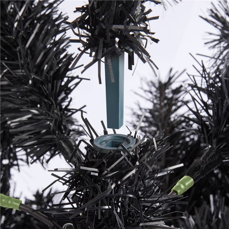 Clear Prelit Incandescent Black Hinged Spruce Artificial Christmas Tree, 6 Ft – view 6