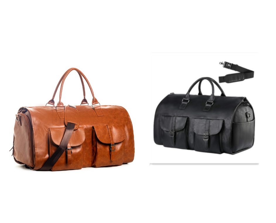Portable Folding Outdoor Multifunctional Luggage Bag – Black Brown