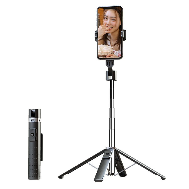 Quadrupod Double Fill Light Mobile Phone Bluetooth-compatible Selfie Stick – 1 Style / USB