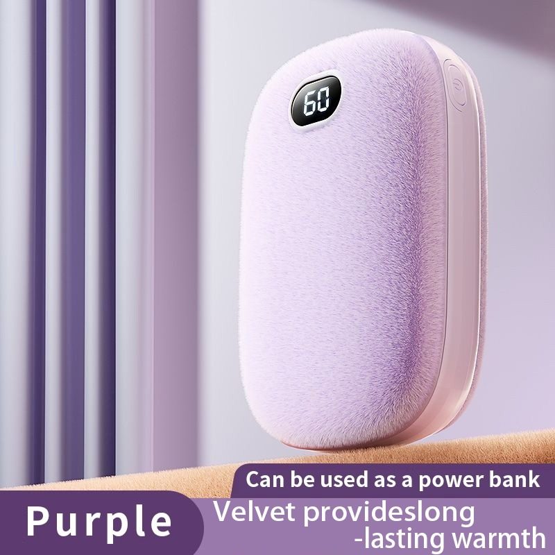 Double-sided Wool Hand Warmers, Both Indoors And Outdoors Are Your Sweet Companions. Double-sided Warmth And Fleece Touch Keep Your Hands Warm For A Long Time – Purple
