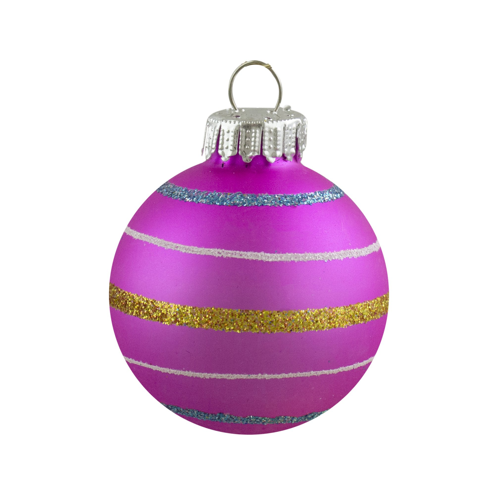 Swirl Glass Christmas Ball Ornaments, 1.5 In 40mm, Multicolor, 10ct – view 6