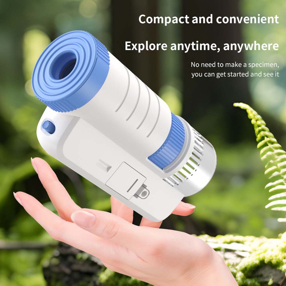 Handheld Microscope For Children, Optical HD Portable Microscope – Blue