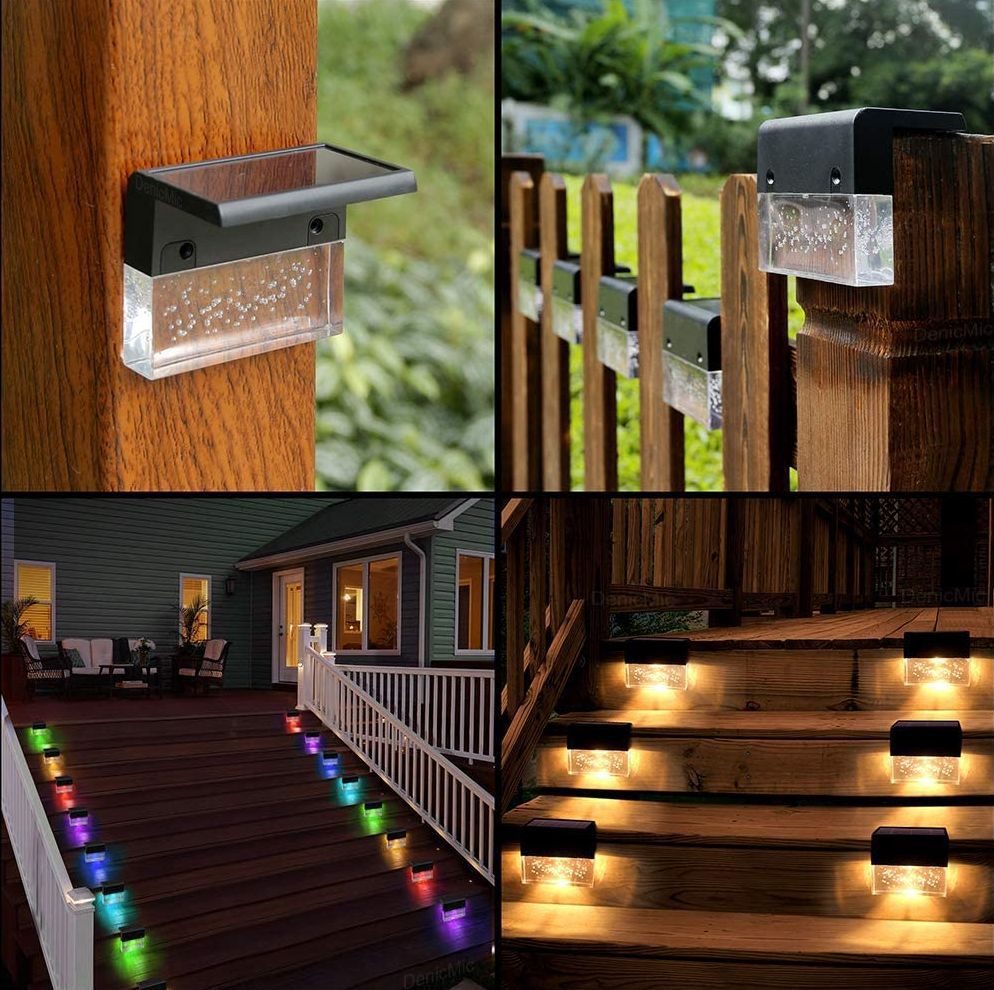 Waterproof New RGB LED Solar Light Step Fence Light – view 5