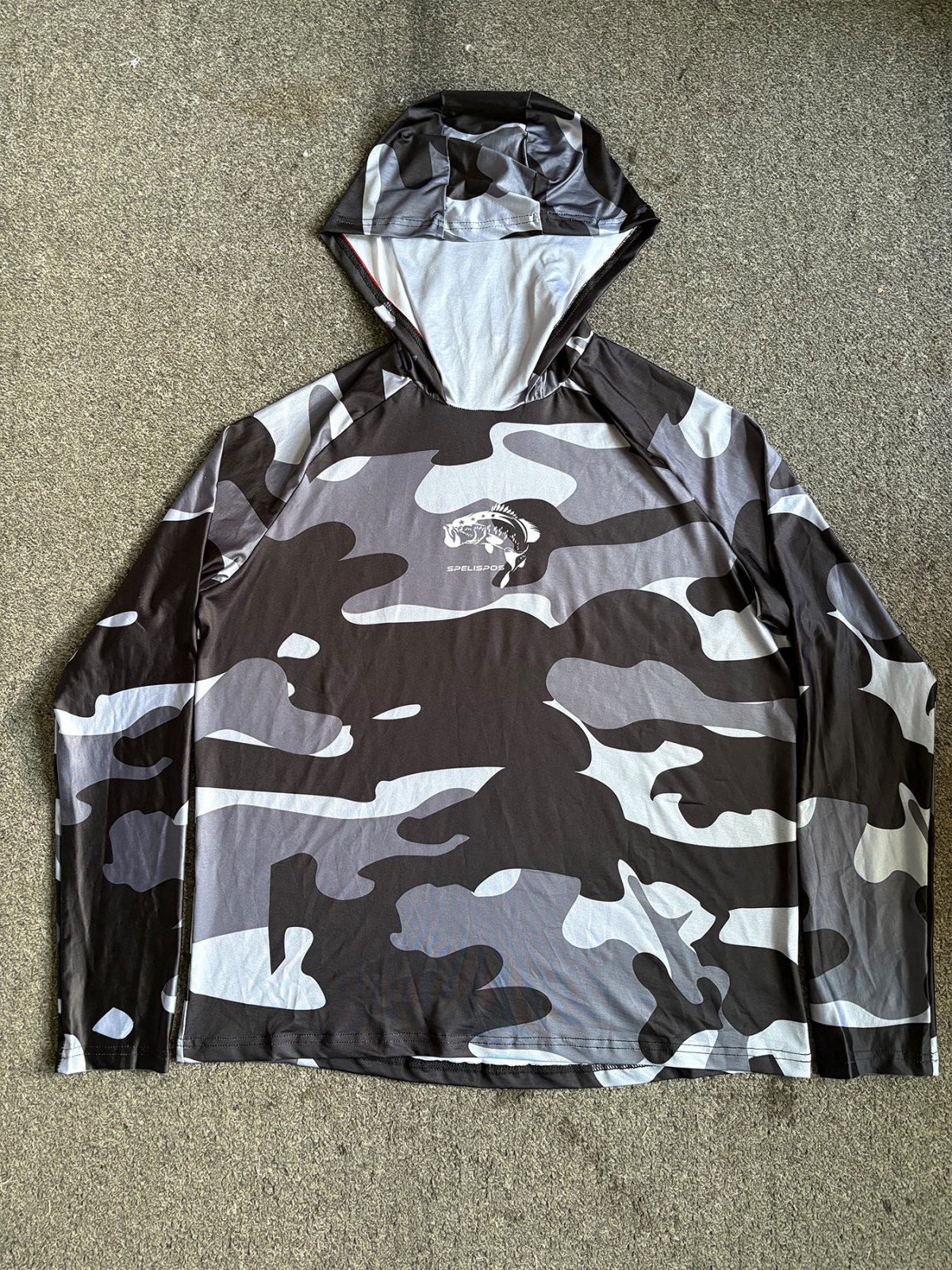 Fishing Hoodie Face Mask Neck Cover Sailing Shirt Summer Men Long Sleeve Sun Protection Hunting Jersey Camisa De Pesca Performance Fish Gear Beach Tops Wear Climbing Uniform – view 4