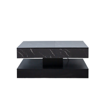 6.93IN High LED Coffee Table,Modern Coffee Table For Living Room,Living Room Tables,Large Living Room Furniture,LED Lights – view 12