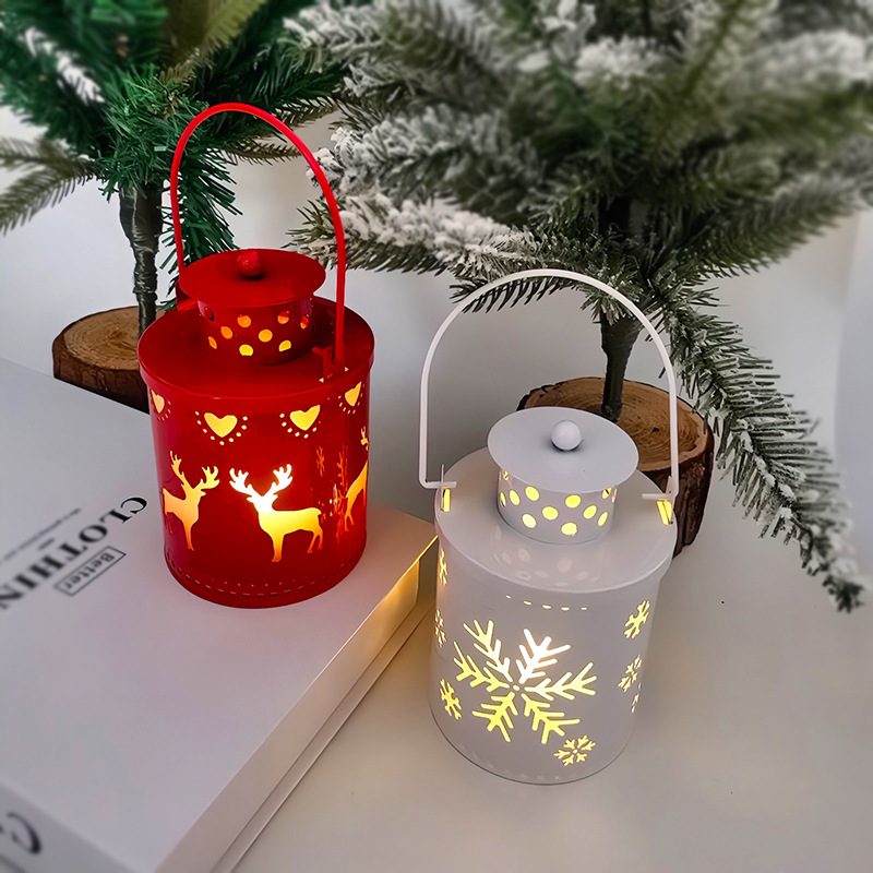Christmas Candle Lights LED Small Lanterns Wind Lights Electronic Candles Nordic Style Creative Holiday Decoration Decorations – view 9