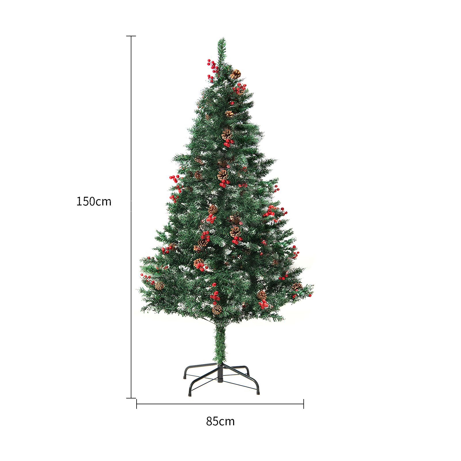 Christmas Tree PVC Artificial Snow Christmas Tree Mall Window Decoration Tree Cedar Christmas Tree Christmas Decoration Supplies – SONG150CM