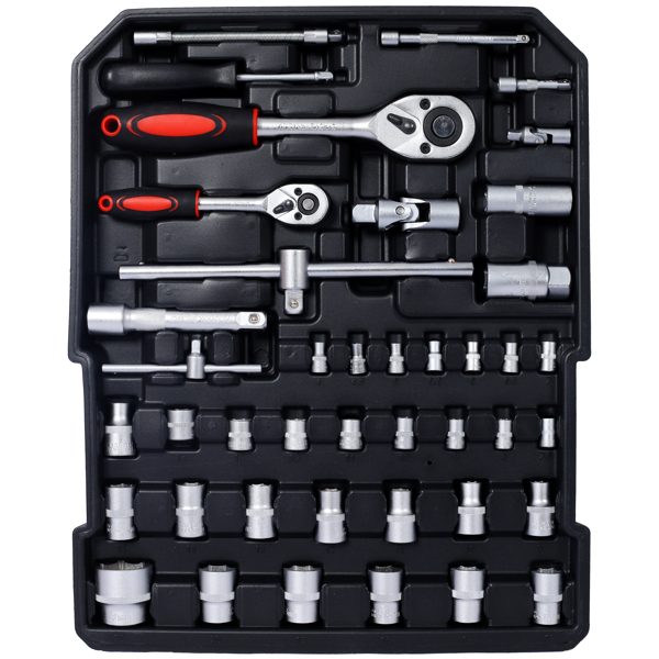 969 Piece Men's Home Repair Tool Set, Tool Box Organizer With 4 Drawers, Universal Household Tool Set With Rolling Tool Box – view 8