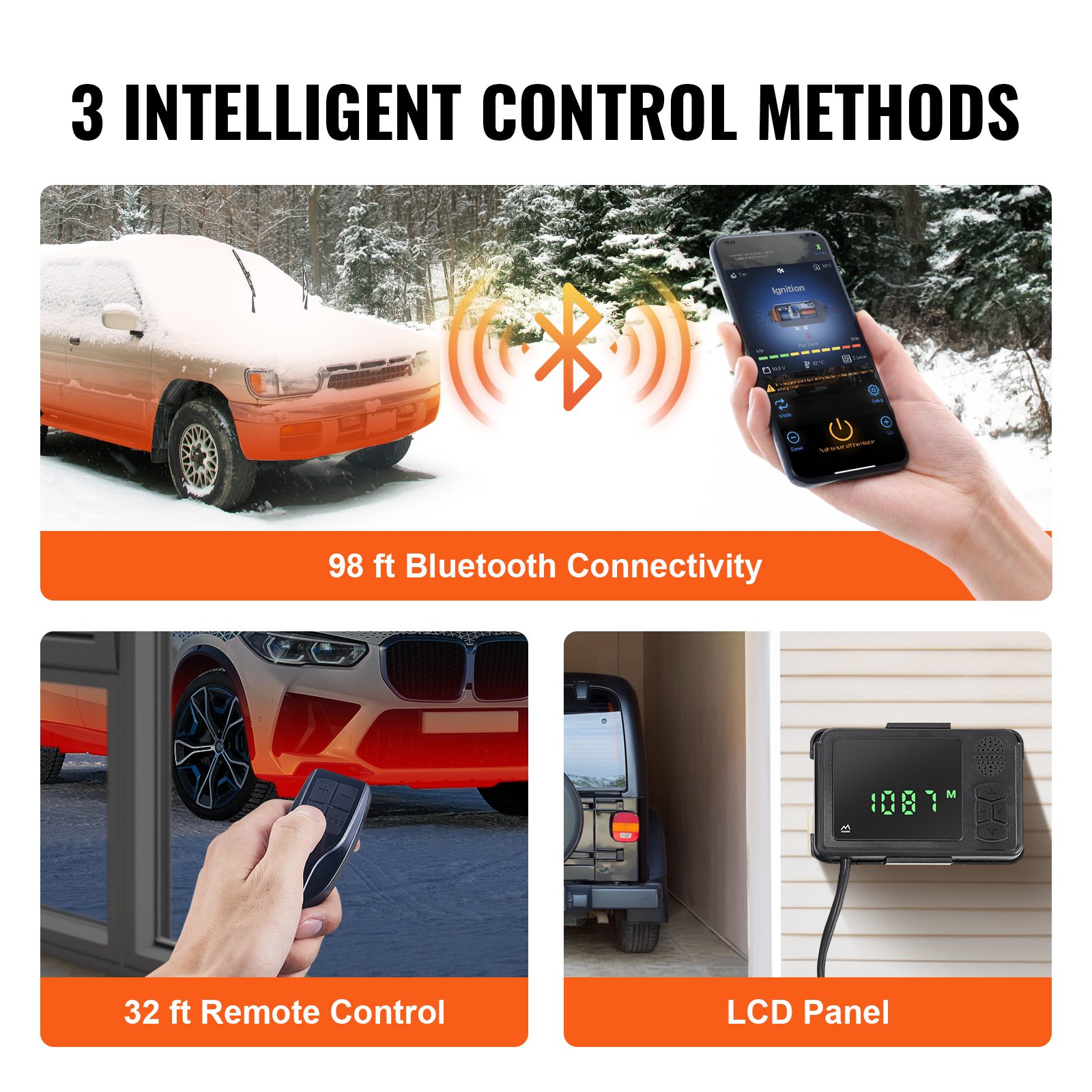 Air Heater 12V 2KW Bluetooth App LCD Display For Car Bus RV Indoors – view 6