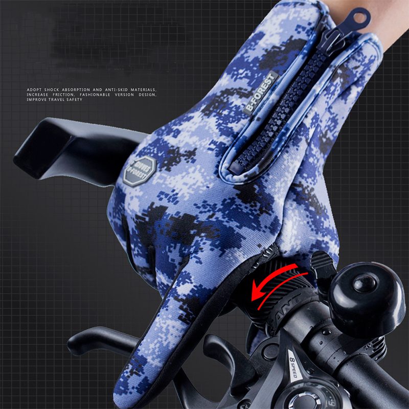 Winter Gloves Touch Screen Riding Motorcycle Sliding Waterproof Sports Gloves With Fleece – view 23