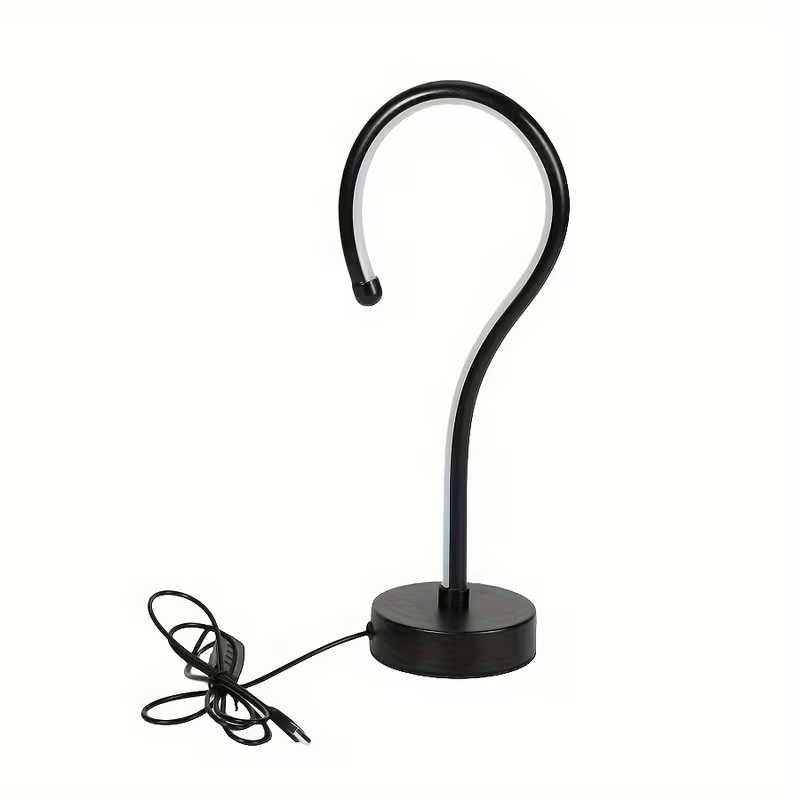 2PC Creative Question Mark Shape Table Lamp, USB Three-color Dimming Desktop Decoration Table Lamp – 1pcs