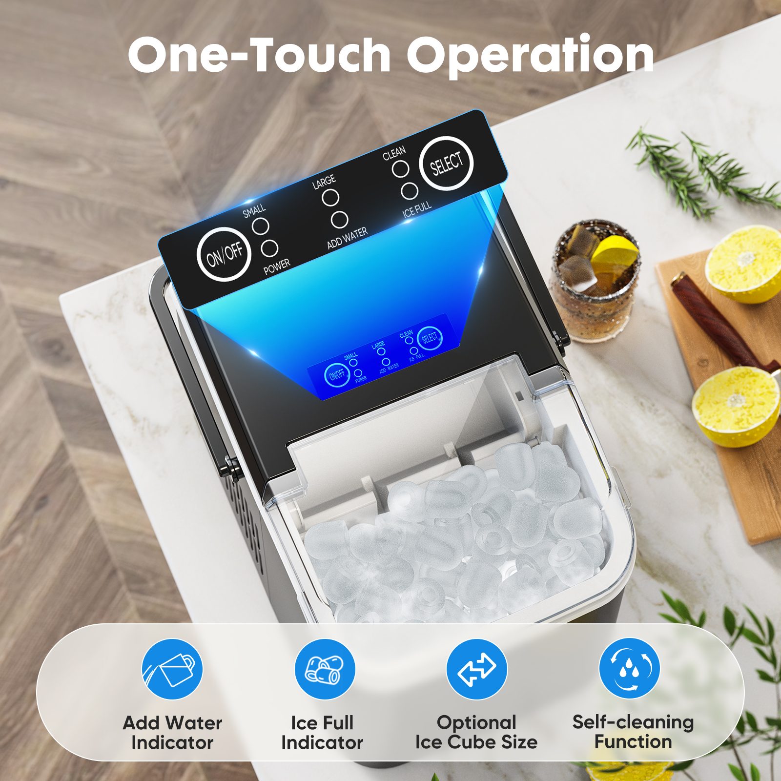 Portable Ice Maker-Special Reminder- Do Not Use Sugary Drinks, Coffee, Or Other Colored Beverages In The Ice Maker To Avoid Pump Clogging And Internal Staining. – view 10