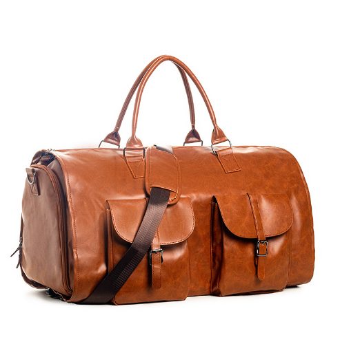 Portable Folding Outdoor Multifunctional Luggage Bag – Brown