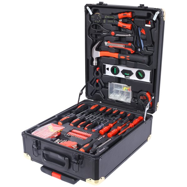 969 Piece Men's Home Repair Tool Set, Tool Box Organizer With 4 Drawers, Universal Household Tool Set With Rolling Tool Box – view 10