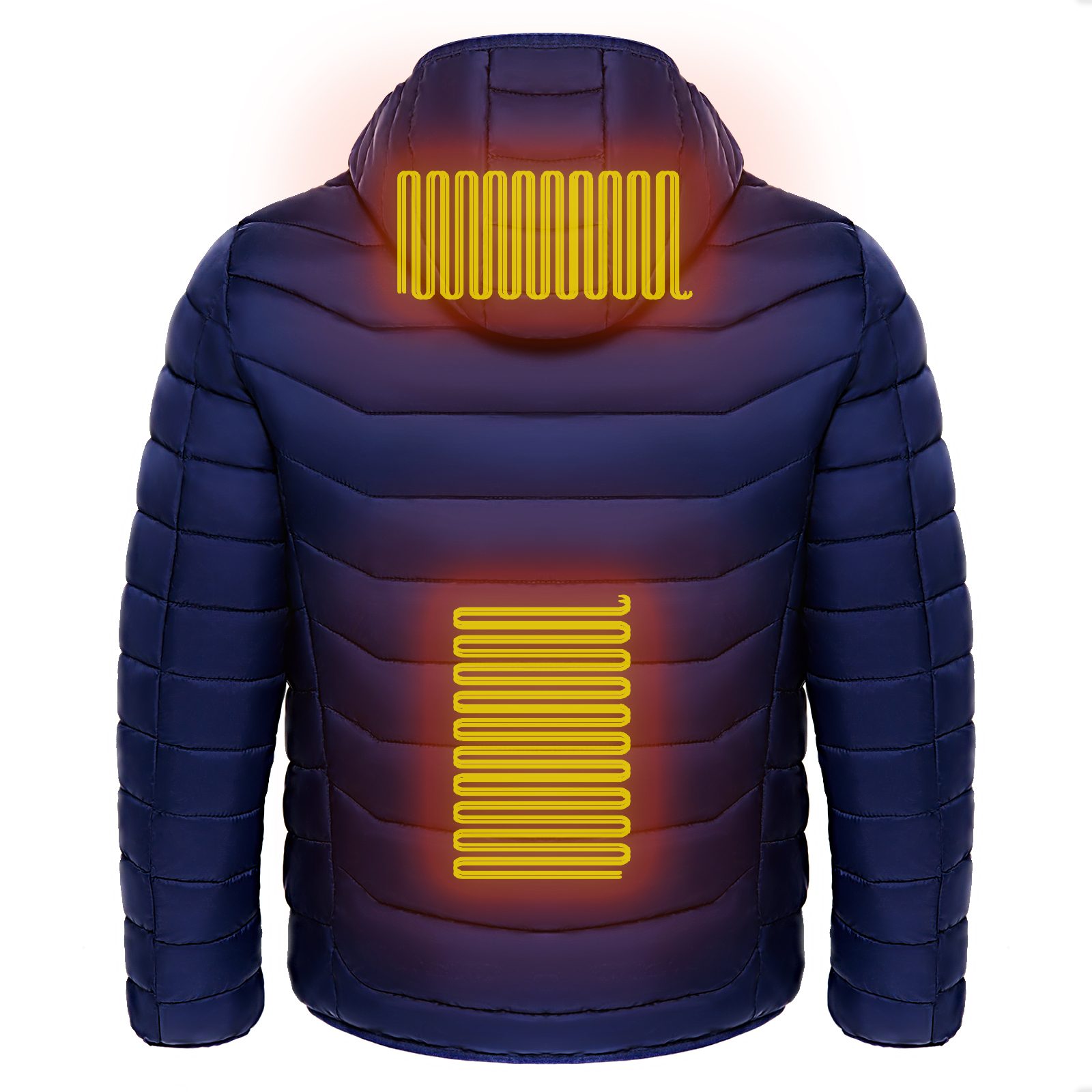 Men Heated Puffer Jacket Electric Heating Coat Insulated Hood Windbreaker 9Heat Zones – view 11