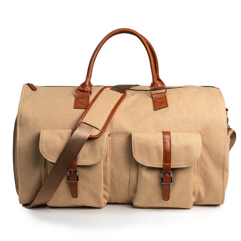 Portable Folding Outdoor Multifunctional Luggage Bag – Dark Brown