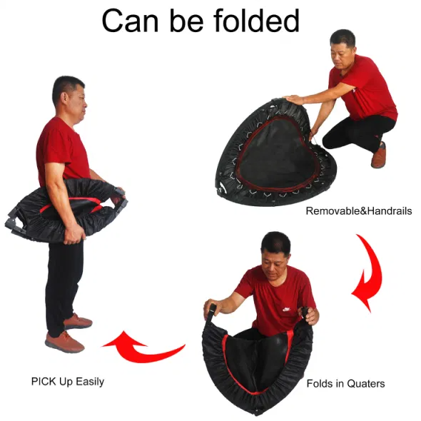 40 Inch Mini Exercise Trampoline For Adults Or Kids Indoor Fitness Rebounder Trampoline With Safety Pad Max. Load 300LBS – view 5