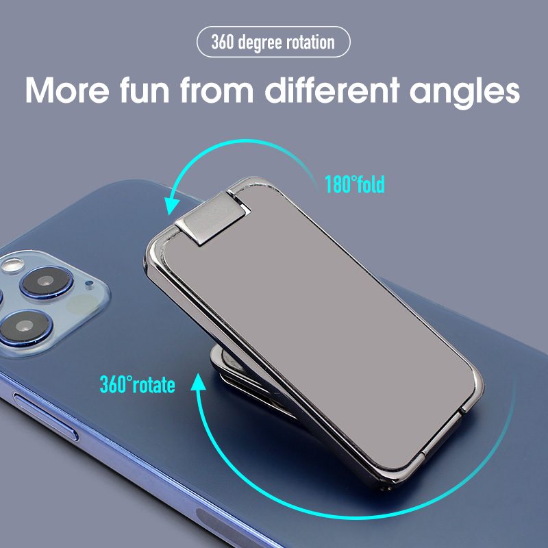 Foldable Mobile Phone Holder Ring Buckle Retractable Desktop CellPhone Stand Car Magnetic Bracket Office Accessories – view 12