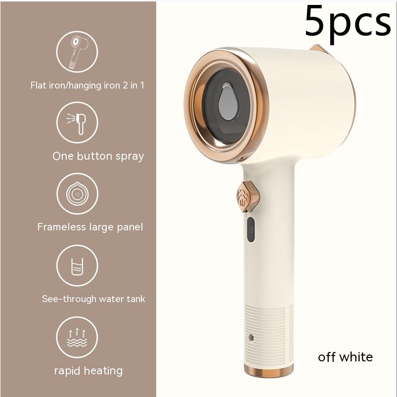 Mini Portable Handheld Garment Steamer Fabric Steam Iron For Clothes Travel Home Appliances Vertical US Plug Ironing Machine – Beige