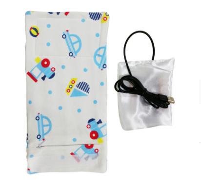 USB Milk Water Warmer Travel Stroller Insulated Bag Portable Baby Nursing Bottle Heater Cover Baby Food Warmer Bottle Warmer – Train