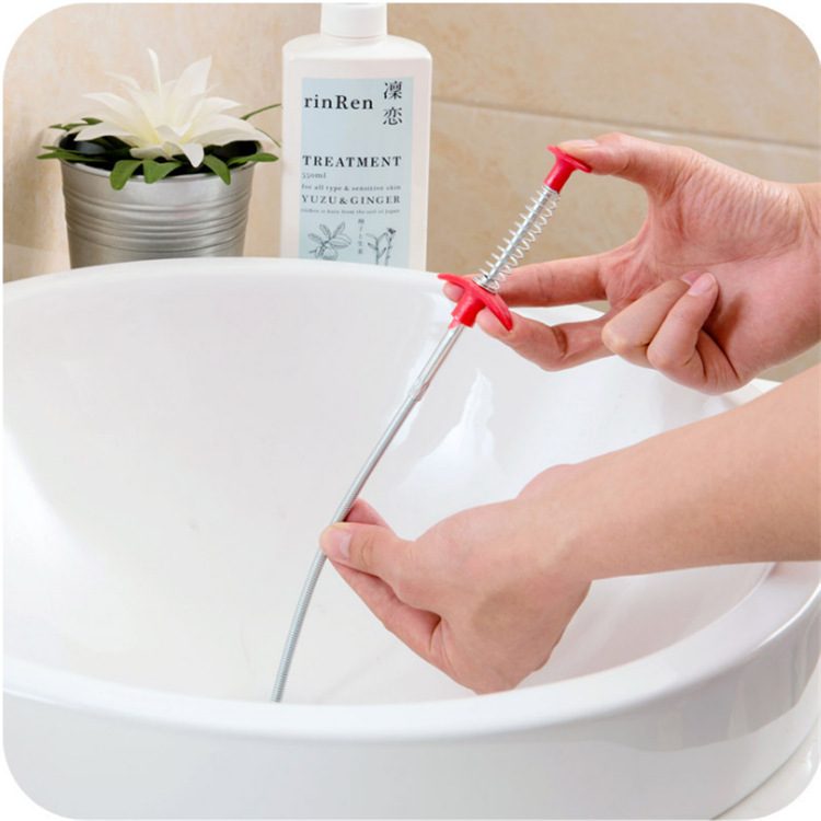 60CM Sewer Dredger Spring Pipe Dredging Tool Household Hair Cleaner Drain Clog Remover Cleaning Tools Household For Kitchen Sink Kitchen Gadgets – view 22