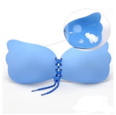 Large Size Strapless Bra Adhesive Sticky Push Up Bras For Women Rabbit Brassiere Lingerie Invisible Women Hot – Blue