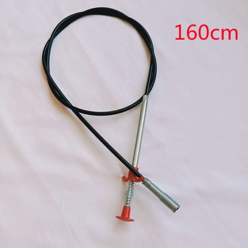 60CM Sewer Dredger Spring Pipe Dredging Tool Household Hair Cleaner Drain Clog Remover Cleaning Tools Household For Kitchen Sink Kitchen Gadgets – Black 160cm