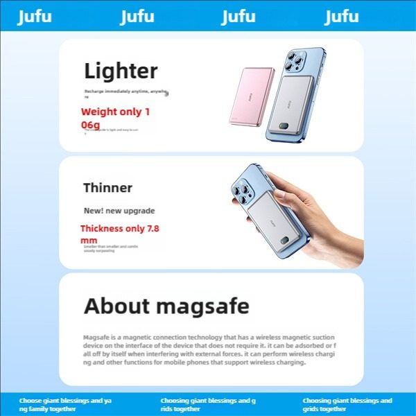 Adaptable To The Whole Scene With Magnetic Wireless Power Bank, A Savior For Travel And Office, Magnetic Charging In Seconds, Portable, Small And Large Capacity – view 8