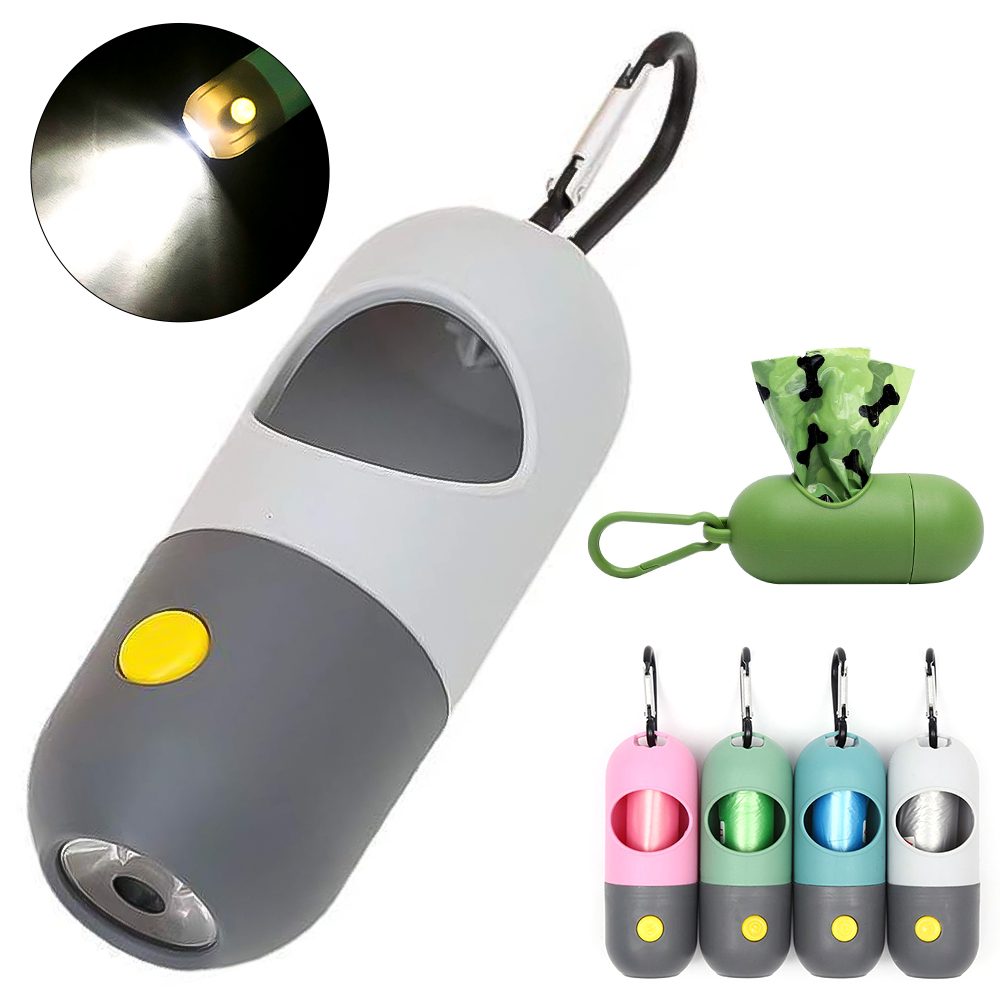 Led Light Pet Waste Bag Dispenser For Dogs Cats Dog Poop Scooper Bags Waste Bags Holder Dispensers Pet Clean Accessories – view 11