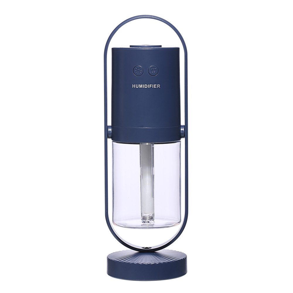 Magic Shadow USB Air Humidifier For Home With Projection Night Lights Ultrasonic Car Mist Maker Mini Office Air Purifier – Dark blue