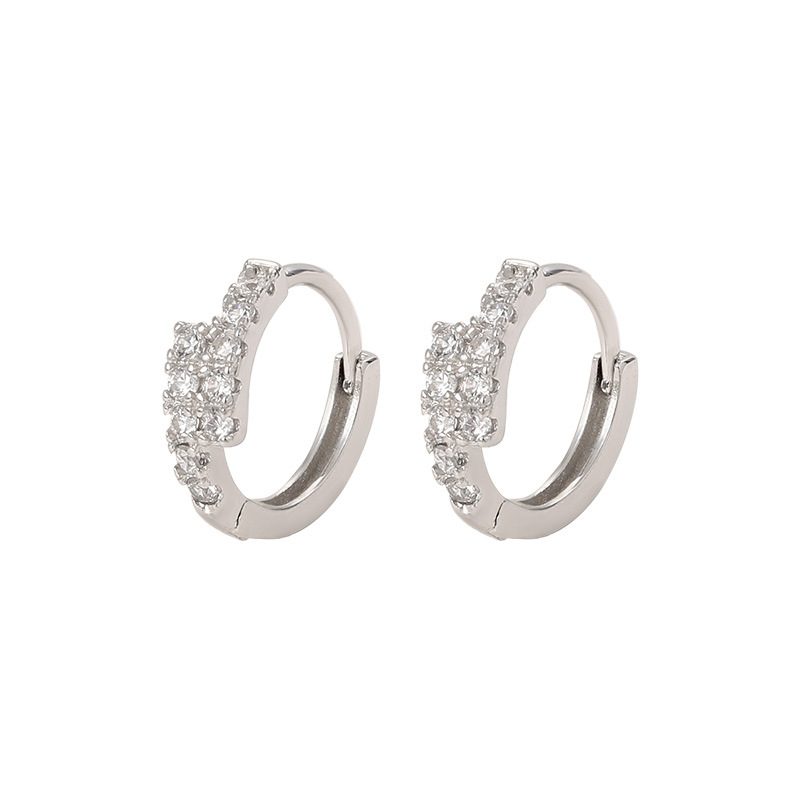 Small Diamond Ear Clip Female Light Luxury Minority Commuting Fashion Earrings Christmas Gift Wedding Jewelry – view 2