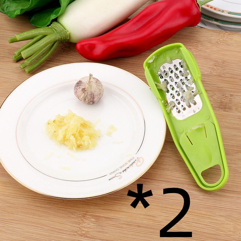 Kitchen Gadget Garlic Masher Seasoning Grinder – Light green