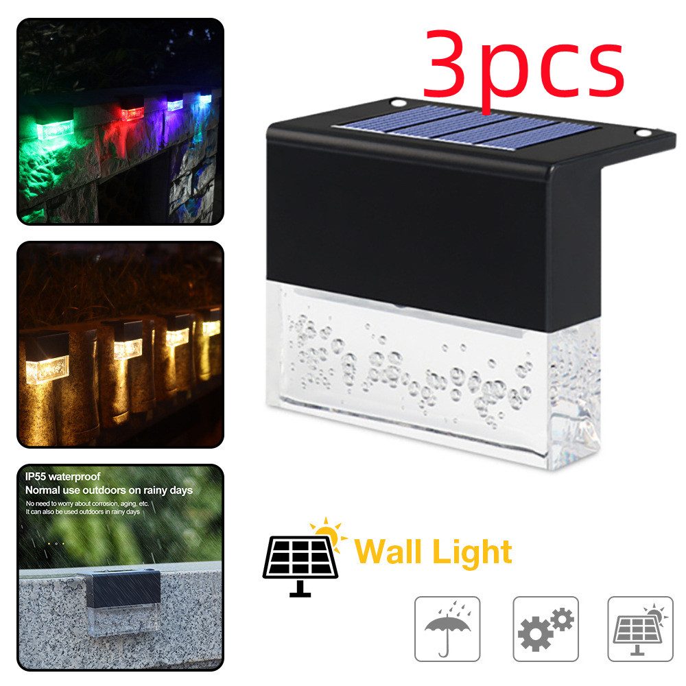 Waterproof New RGB LED Solar Light Step Fence Light – view 12