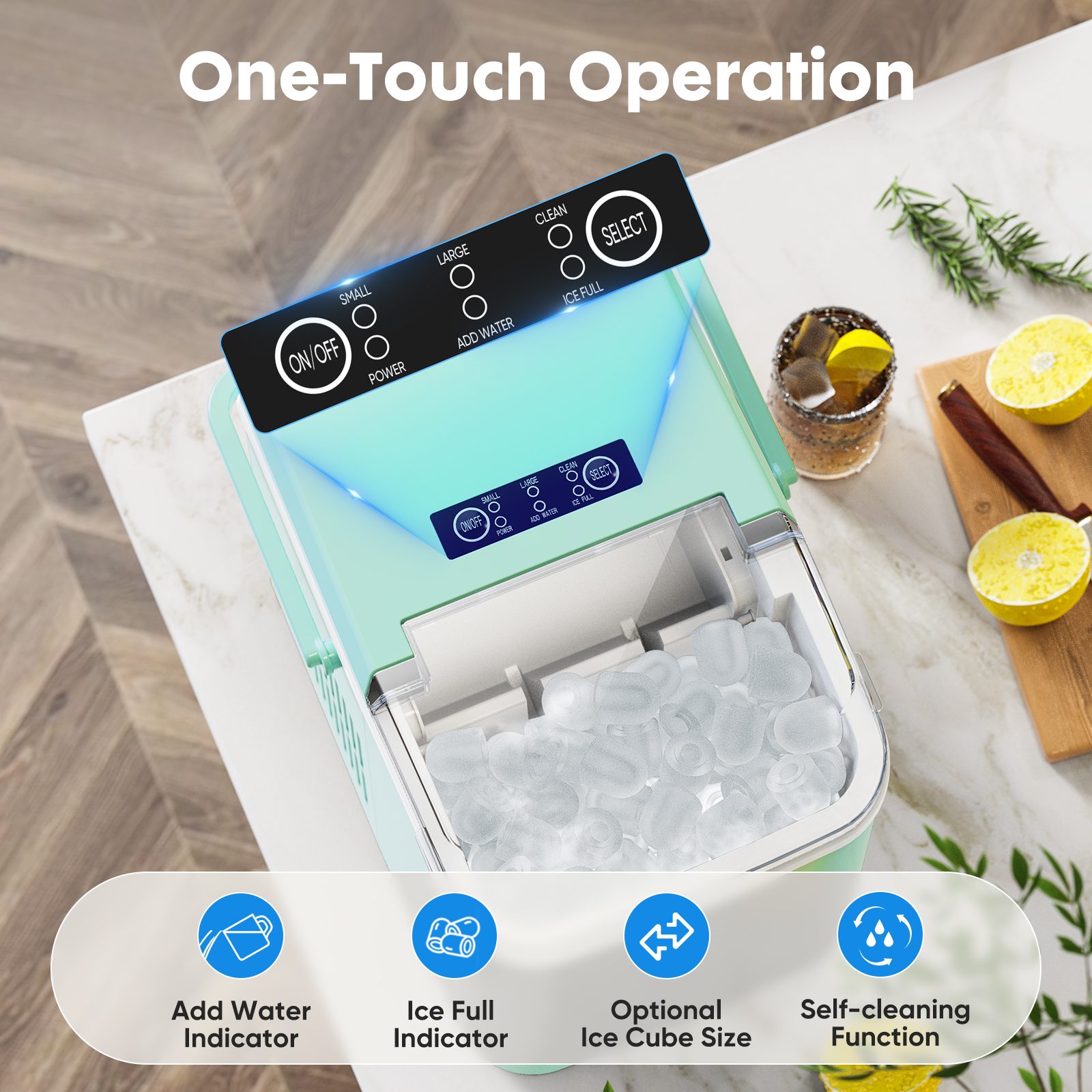 Portable Ice Maker-Special Reminder- Do Not Use Sugary Drinks, Coffee, Or Other Colored Beverages In The Ice Maker To Avoid Pump Clogging And Internal Staining. – view 5