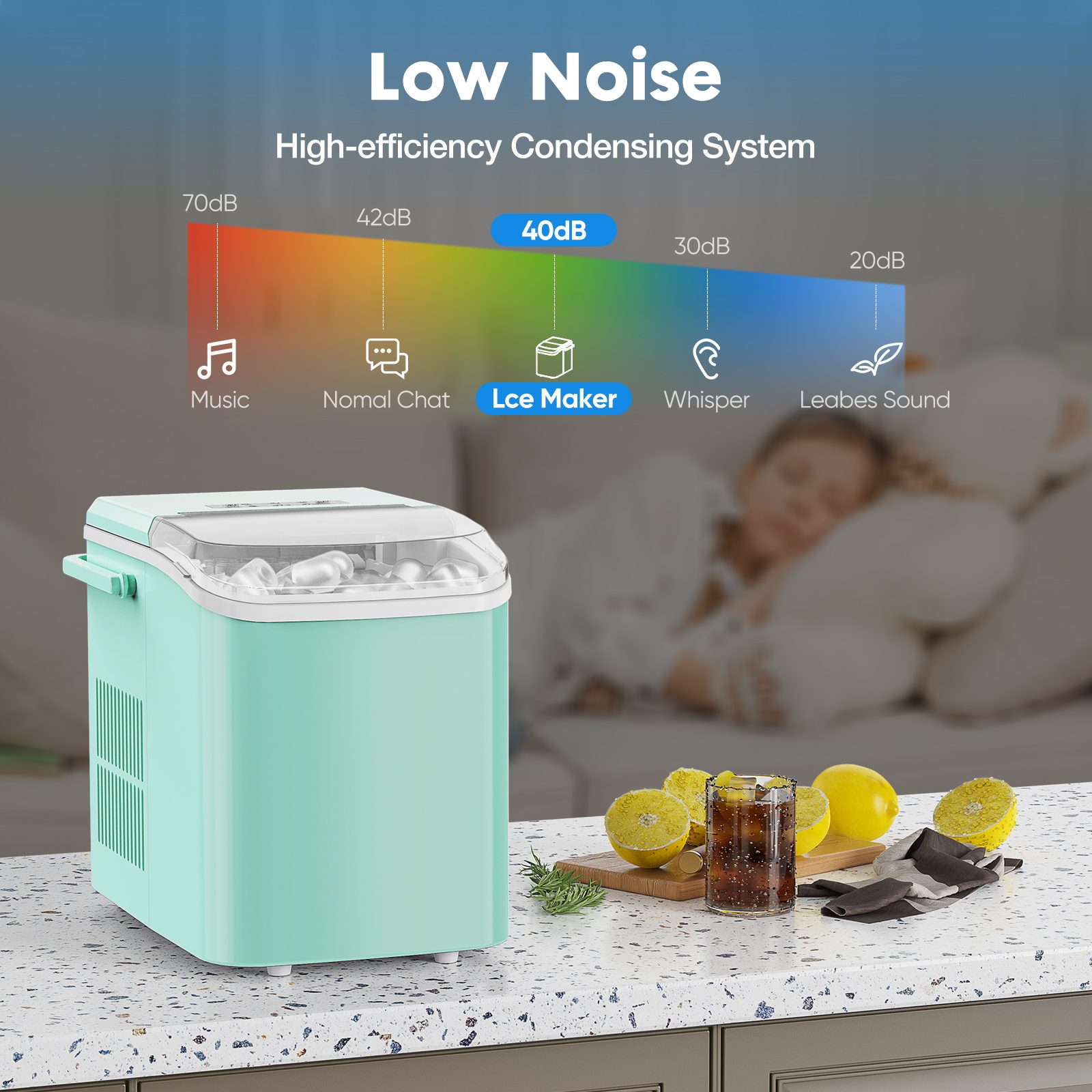 Portable Ice Maker-Special Reminder- Do Not Use Sugary Drinks, Coffee, Or Other Colored Beverages In The Ice Maker To Avoid Pump Clogging And Internal Staining. – view 13