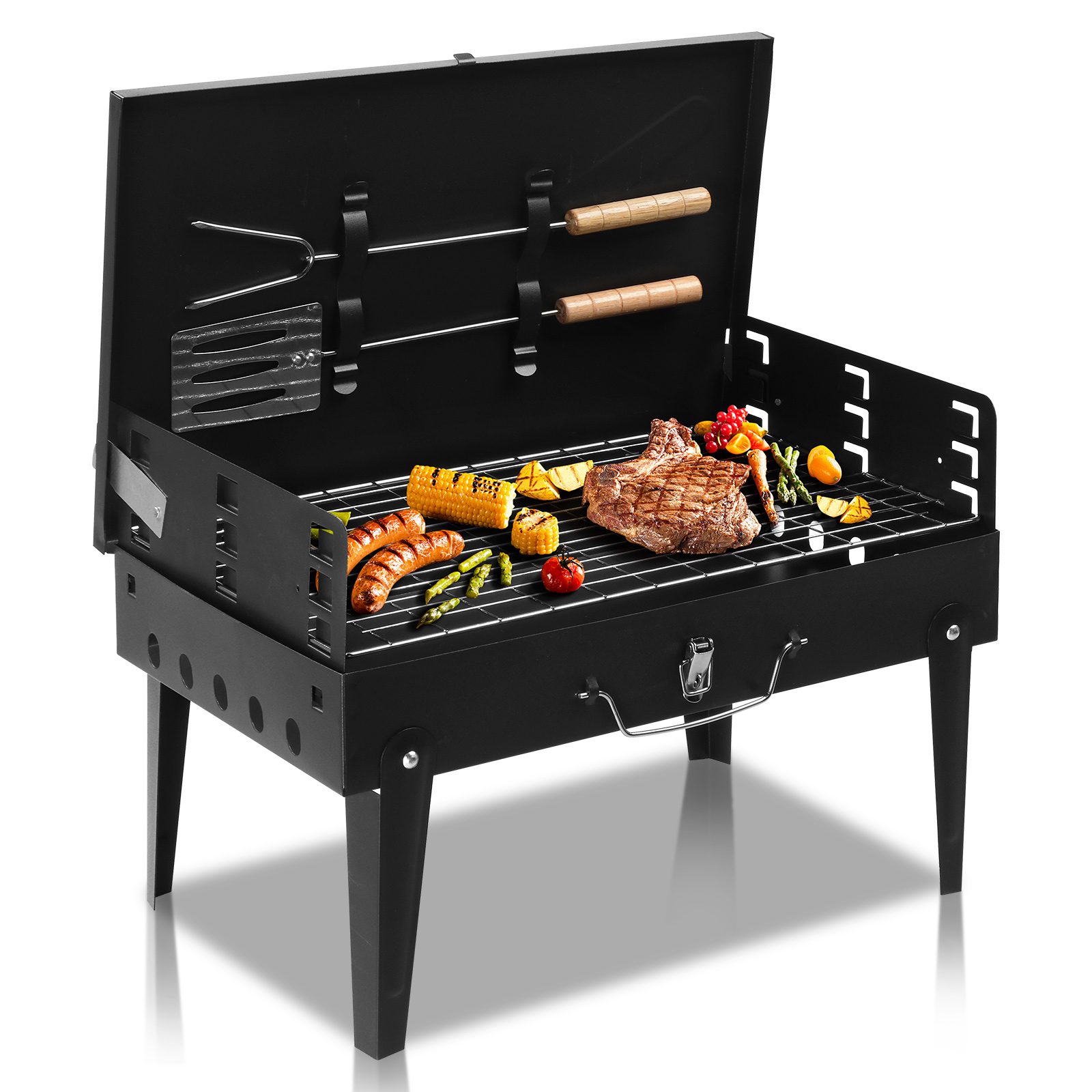 Black Portable Square Carbon Oven – view 7