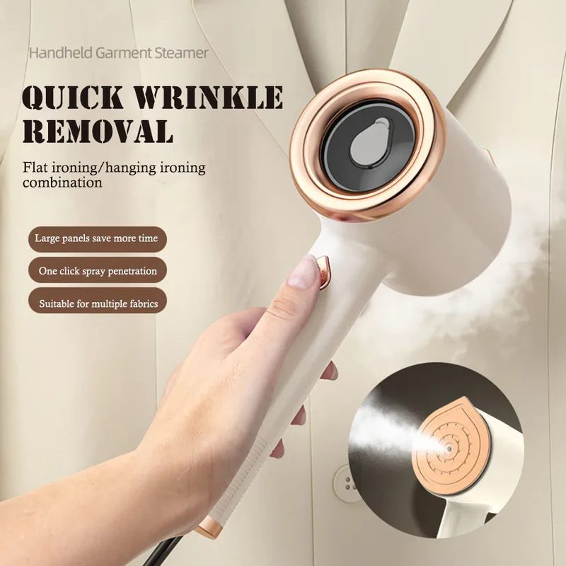Mini Portable Handheld Garment Steamer Fabric Steam Iron For Clothes Travel Home Appliances Vertical US Plug Ironing Machine – view 27