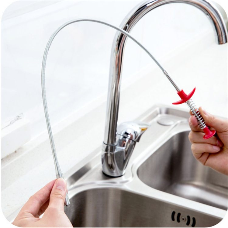 60CM Sewer Dredger Spring Pipe Dredging Tool Household Hair Cleaner Drain Clog Remover Cleaning Tools Household For Kitchen Sink Kitchen Gadgets – view 18