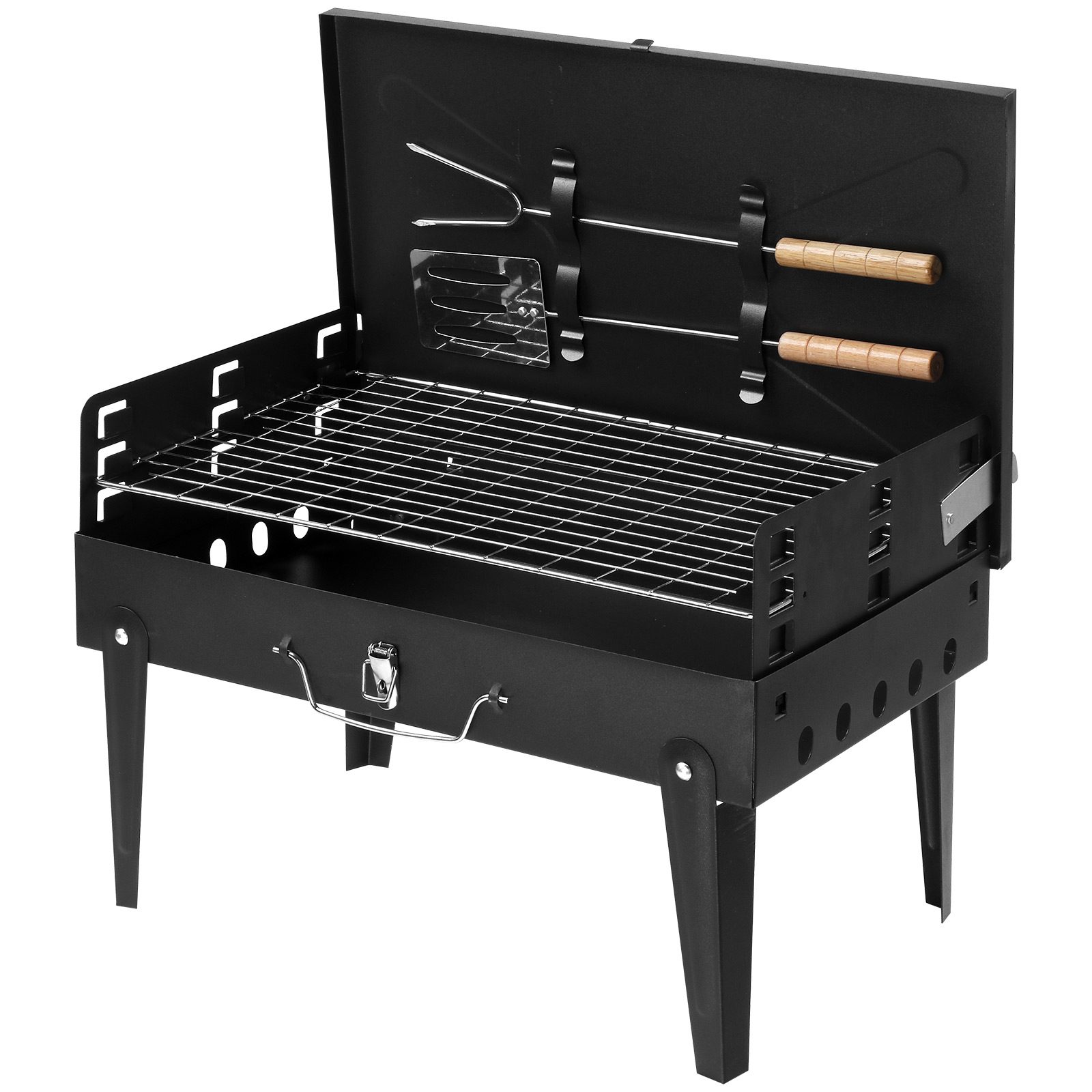 Black Portable Square Carbon Oven – view 6
