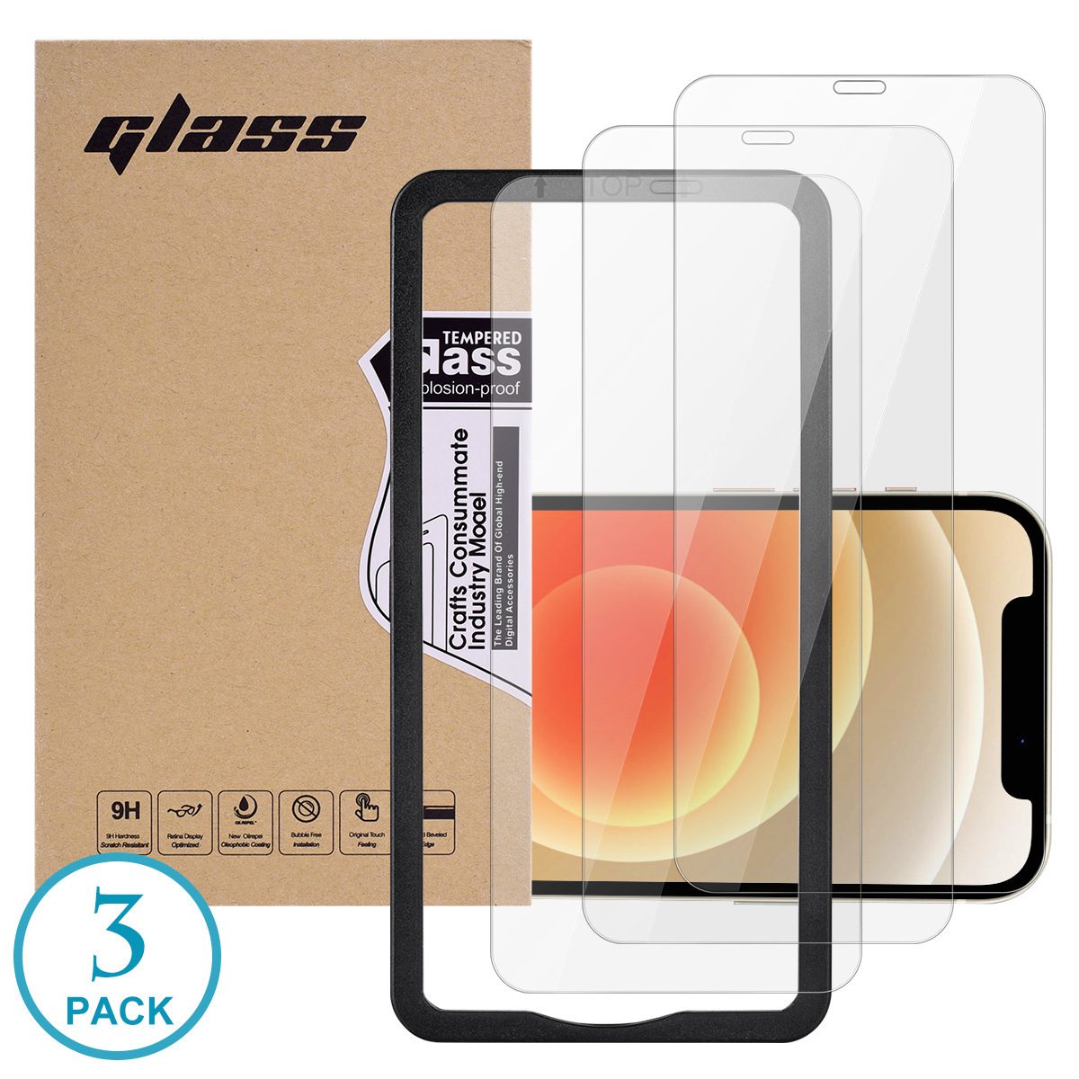 Mobile Phone Tempered Glass Screen Protector – view 2